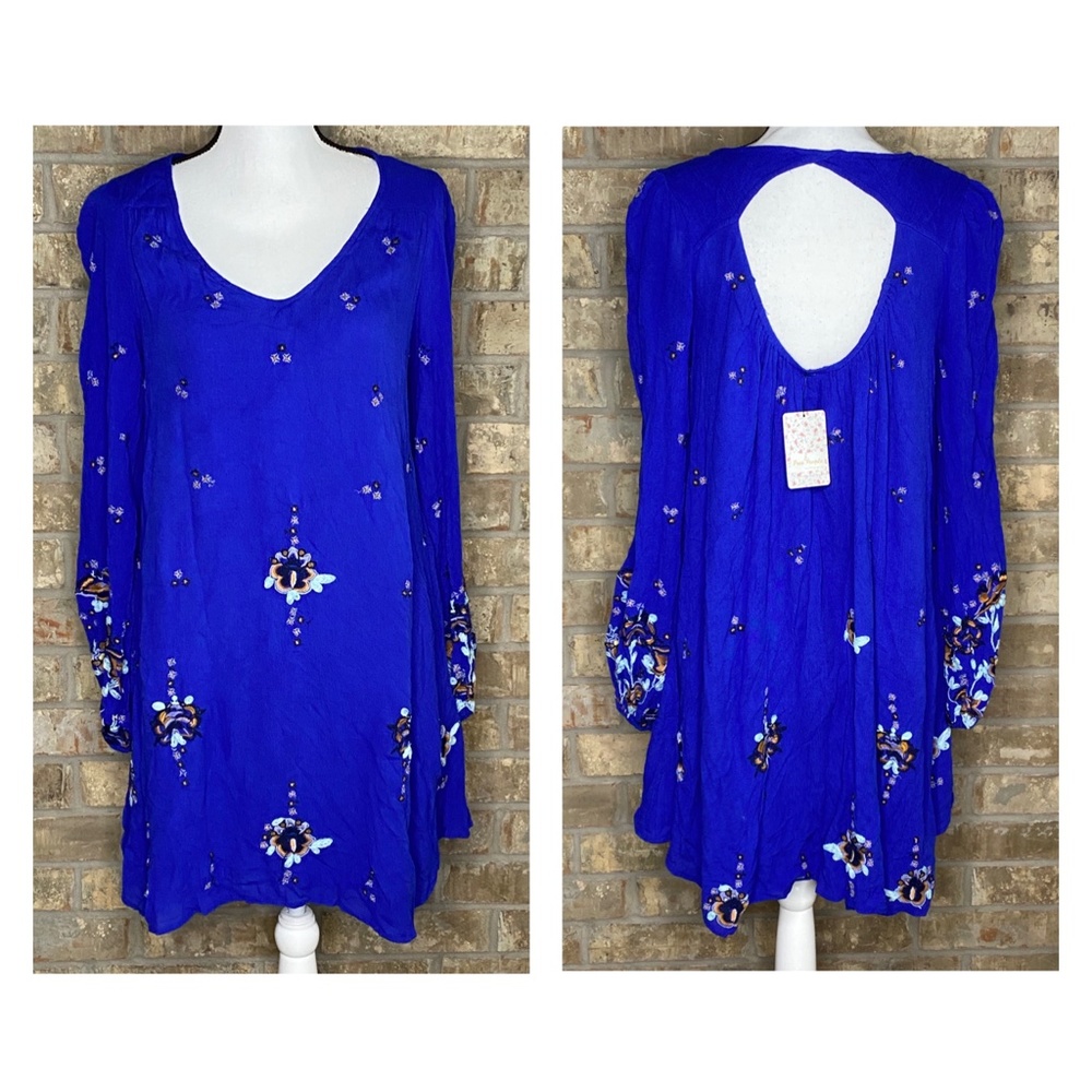 Free People Oxford Embroidered A-line Dress - H46